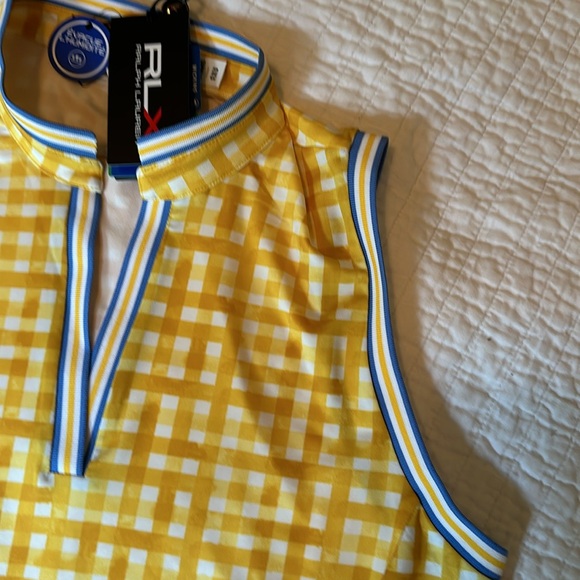 NWT-RLX RALPH LAUREN wms sleeveless shirt. Size LARGE. Wicking fabric. - Picture 2 of 11